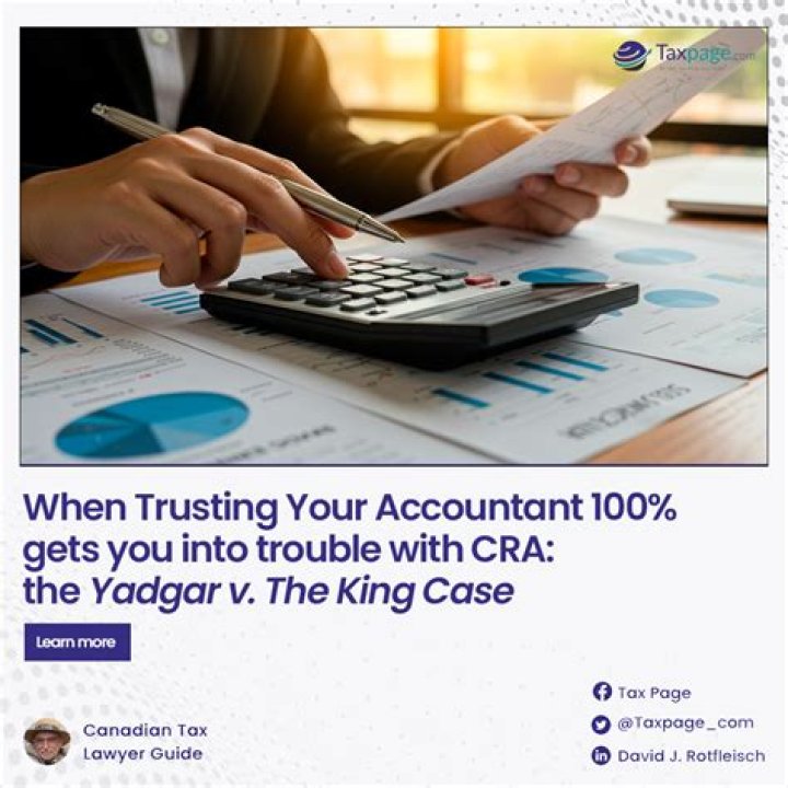 Are you liable if your accountant makes a mistake?