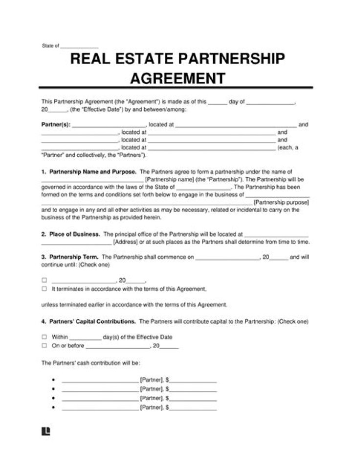Can a partnership purchase a property?