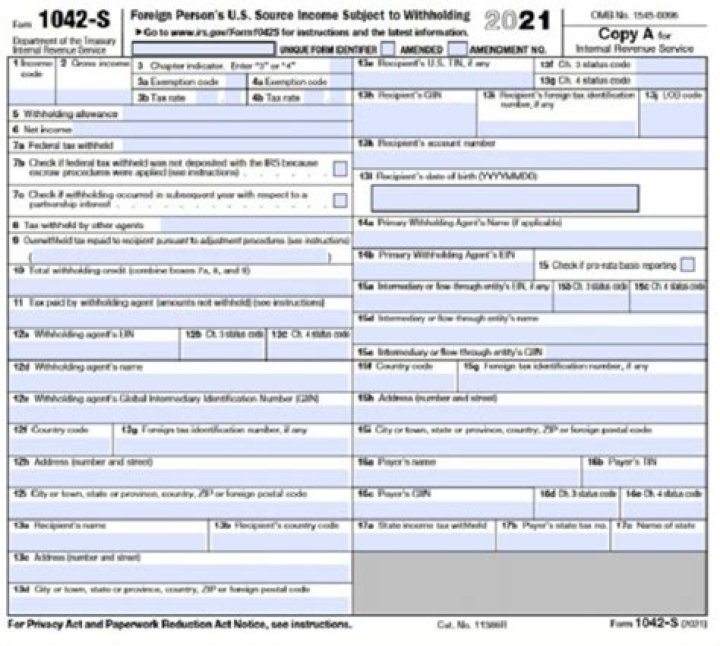 Can resident alien Receive 1042s?