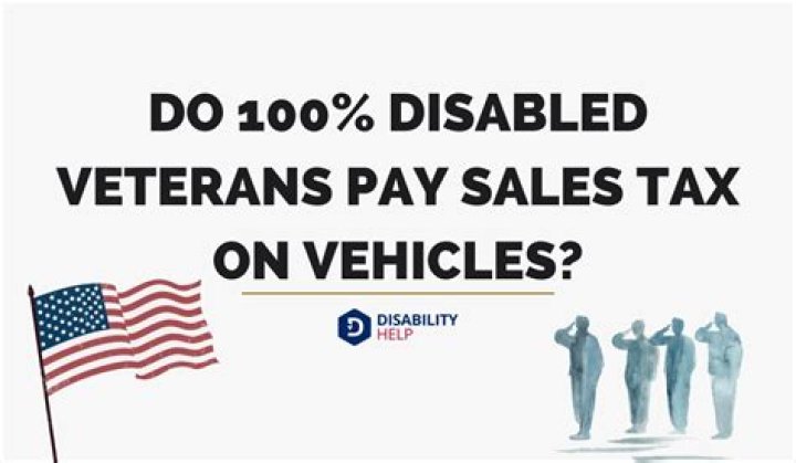 Do 100 disabled veterans pay vehicle taxes in North Carolina?