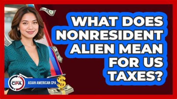 Does nonresident alien mean?