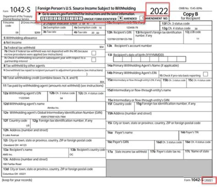 Does resident alien receive 1042-s?