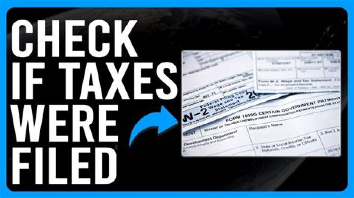 How do I find out who filed taxes in my name?