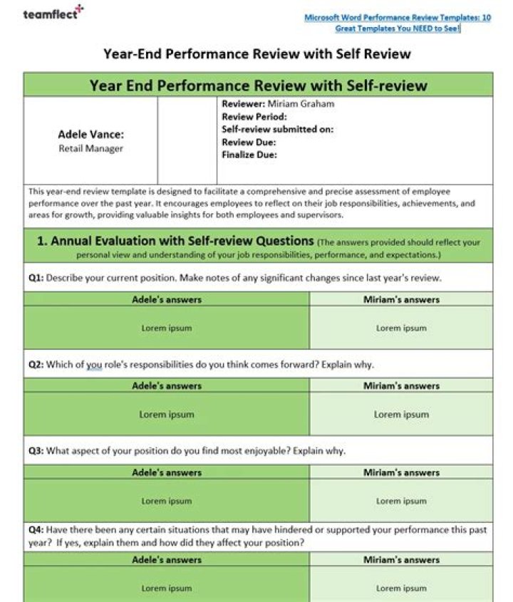 How do I hold my year-end review?