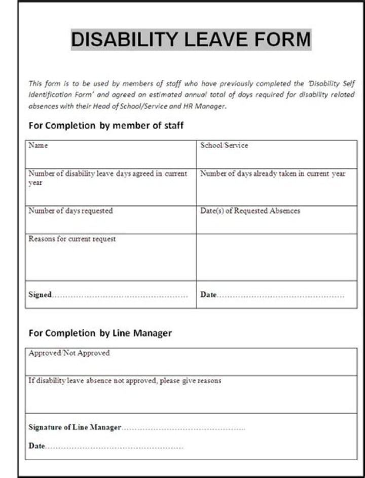How do you answer a disability form?