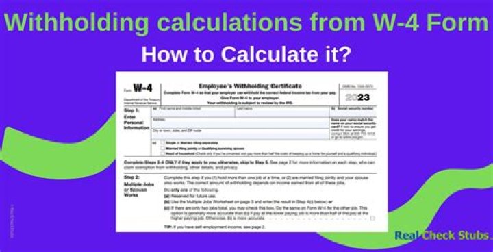 How do you calculate max withholding on w4?