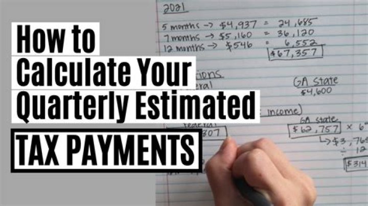 How do you calculate quarterly?