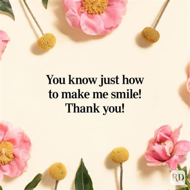 How do you thank someone who appreciated?
