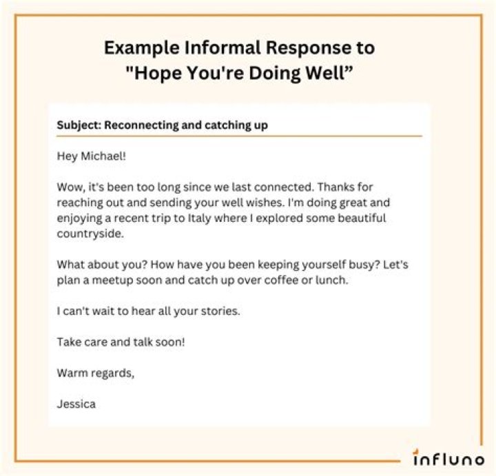 How do you write in email hope you are well?