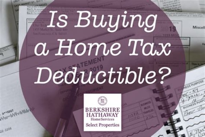Is buying a new home tax deductible?