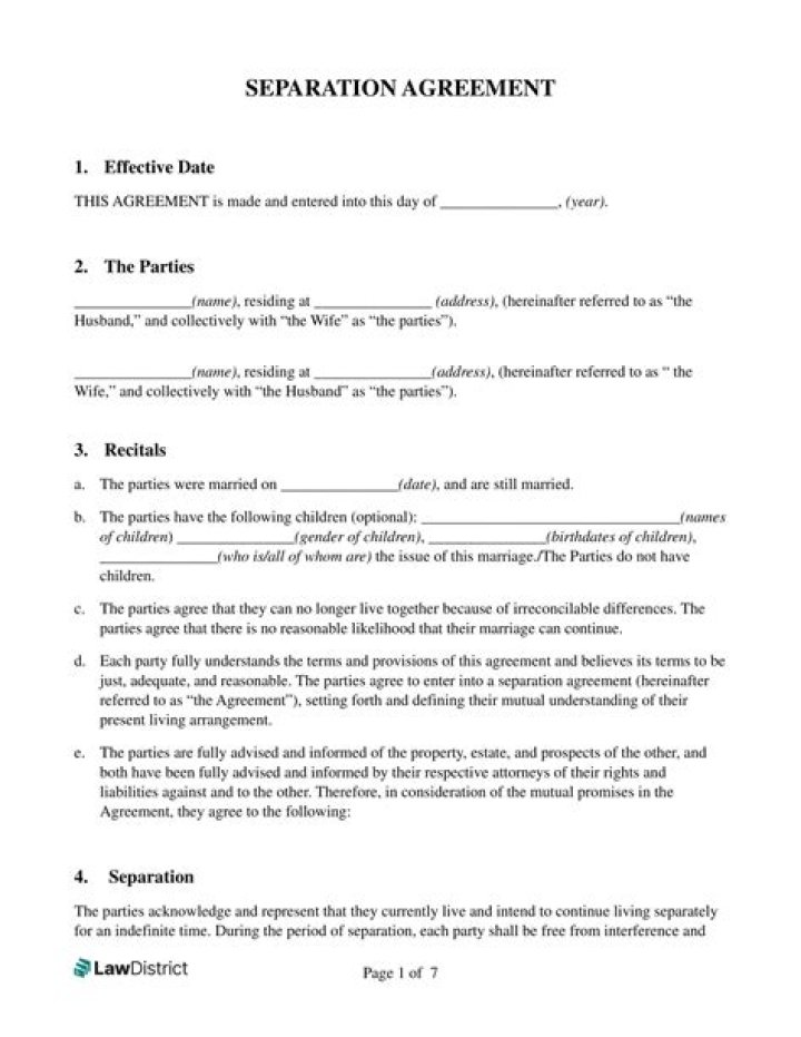 What do I need to do to prepare for a legal separation?