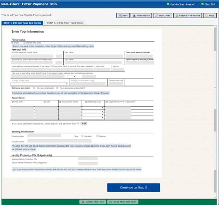 What is a non tax filer record?