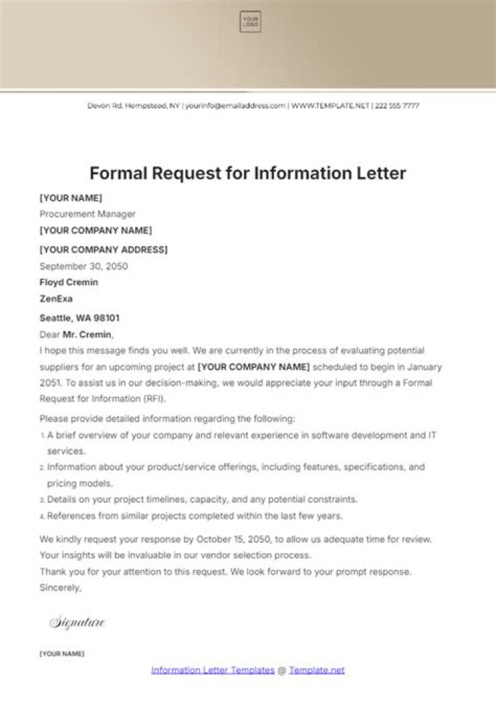 What is another word for a formal request?