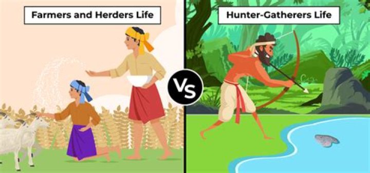 What is difference between farmers and hunters?