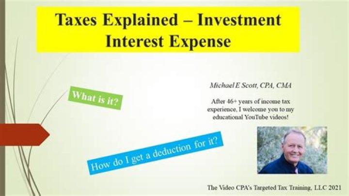 What is investment interest expense on tax return?