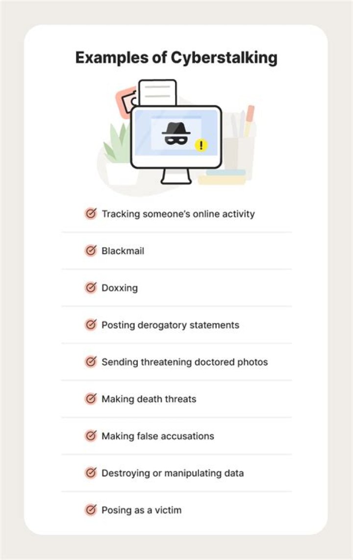 What qualifies as cyberstalking?