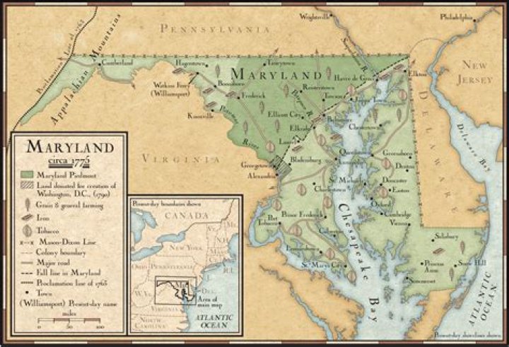 When was Maryland settled?