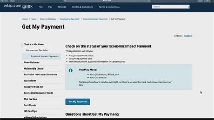 Why does the IRS website keep saying try again later?